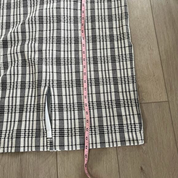 Ann Taylor Women's Black and White Plaid Sheath Dress Size 14 - Picture 10 of 10